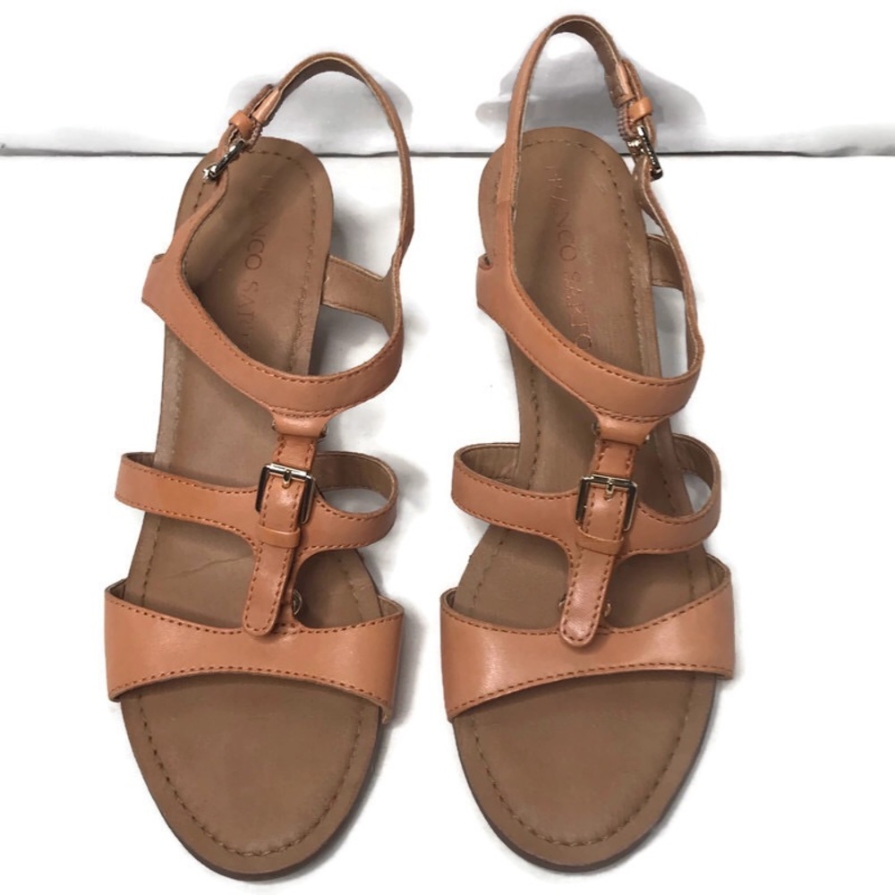 Franco Sarto Womens 8.5 Leather Sandals